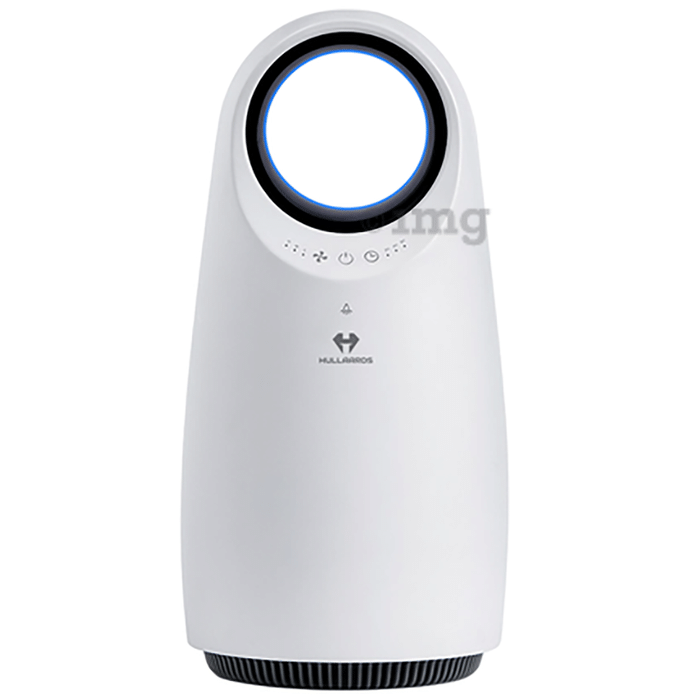 Hullaards Air Purifier with 3 in 1 Filter and Quiet Operation White