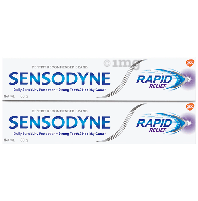 Sensodyne Rapid Relief Toothpaste (80gm Each)