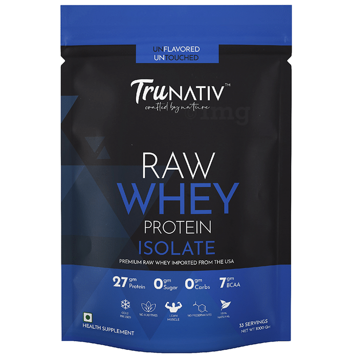 TruNATIV Raw Whey Protein Isolate Powder Unflavored