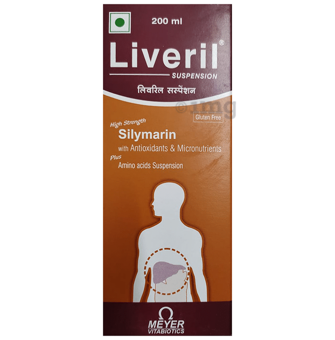Liveril Silymarin Suspension with Antioxidants & Micronutrients | Gluten-Free
