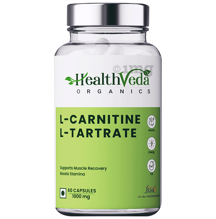 Health Veda Organics L- Carnitine L-Tartrate Capsule