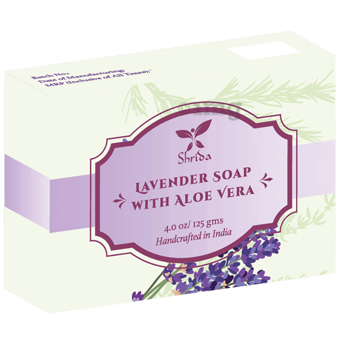 Shrida Lavender with Aloe Vera Soap
