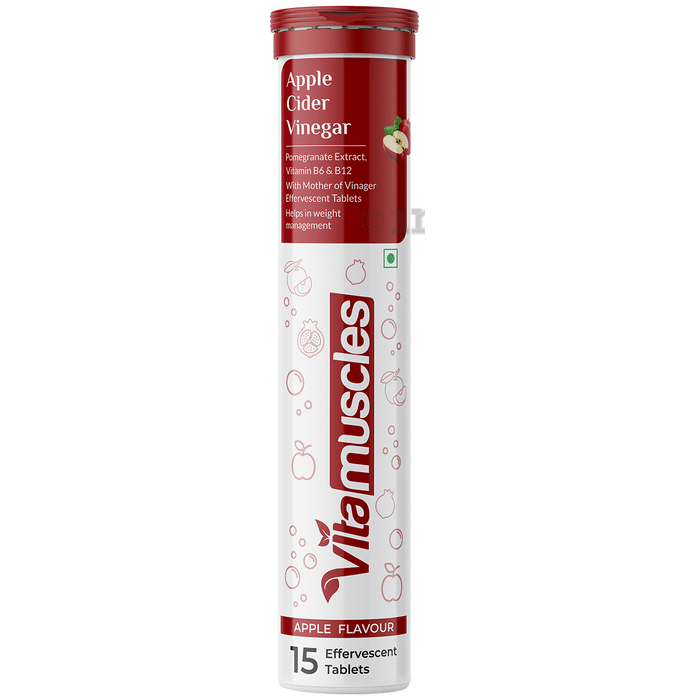Vitamuscles Apple Cider Vinegar Effervescent Tablet (15 Each) Apple