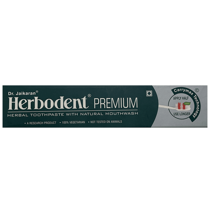 Dr Jaikaran Herbodent Premium Herbal Toothpaste (100gm Each) Buy 3 Get 1 Free