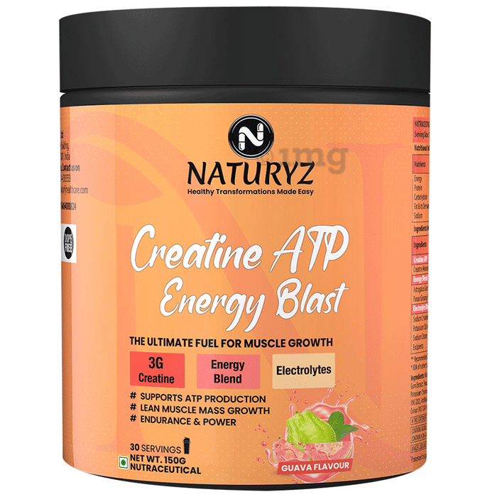 Naturyz Creatine ATP Energy Blast Powder Guava