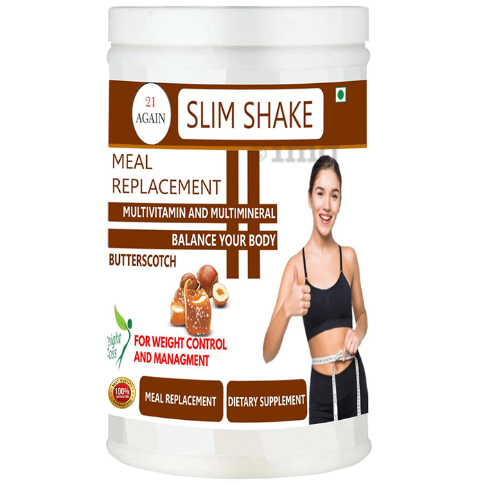 21 Again Slim Shake Meal Replacement Powder Butterscotch