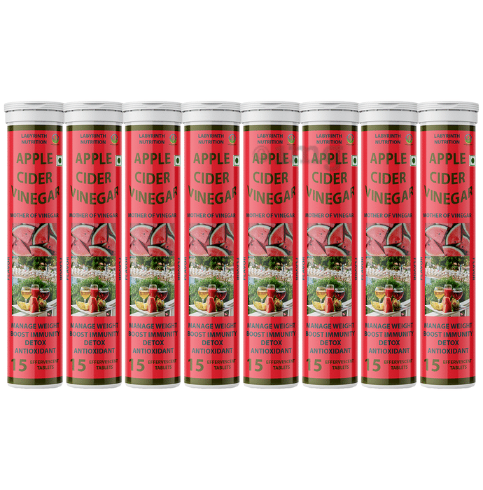 Labyrinth Nutrition Apple Cider Vinegar Effervescent Tablet (15 Each) Watermelon