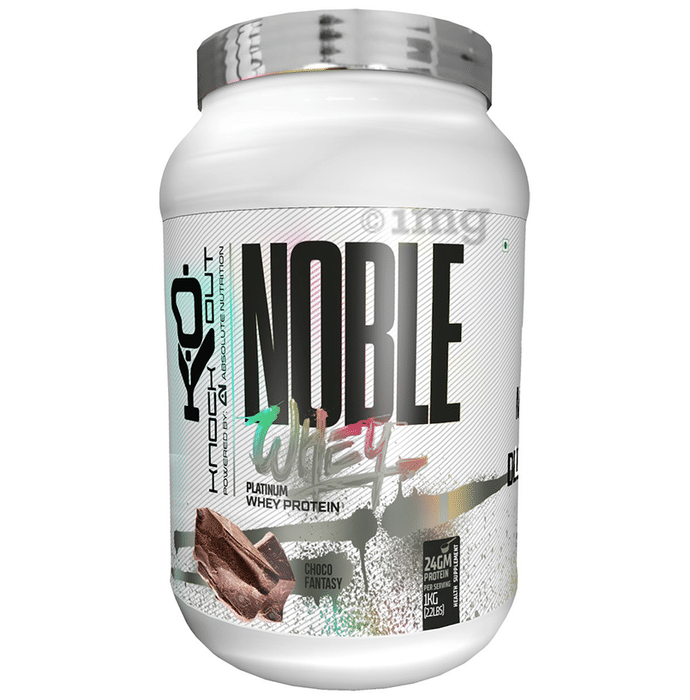 Knockout Noble 100% Whey Protein Powder Choco Fantasy with Free Shaker