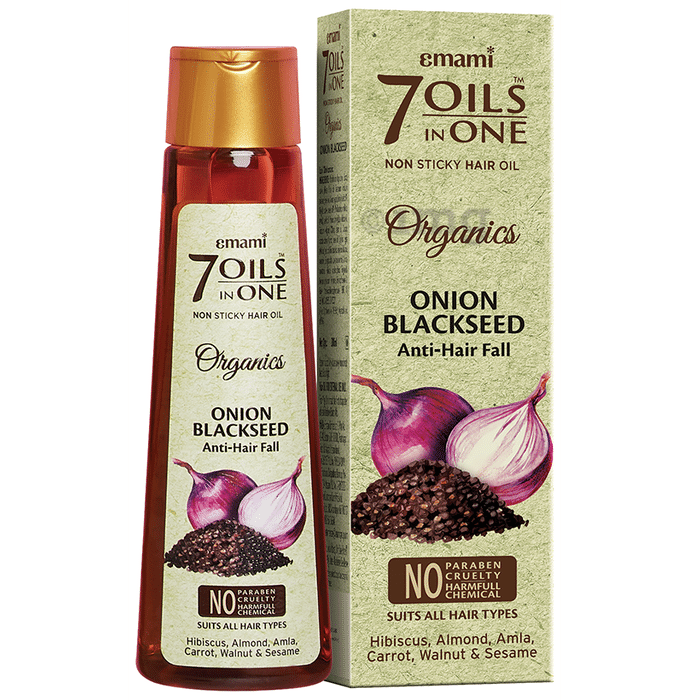 Emami 7 Oils in One Non Sticky Hair Oil Onion Black Seed