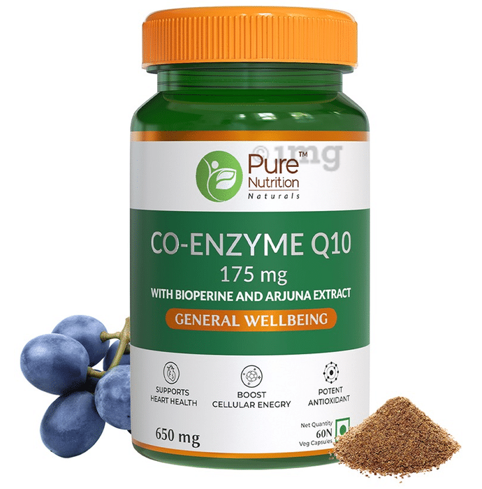 Pure Nutrition Co-Enzyme Q10 175mg Veg Capsule
