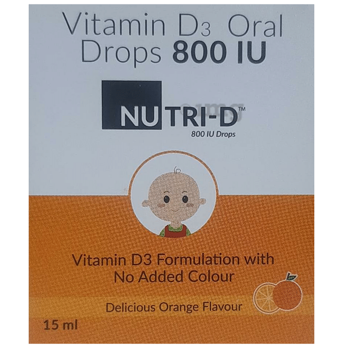Nutri-D 800 IU Oral Drops Delicious Orange
