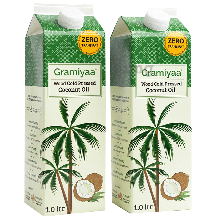 Gramiyaa Wood Cold Pressed Coconut Oil (1Ltr Each)