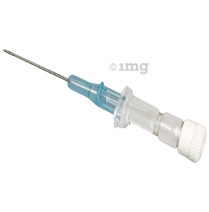 Mowell IV Catheter/Cannula without injection valve & without wings Blue 22G