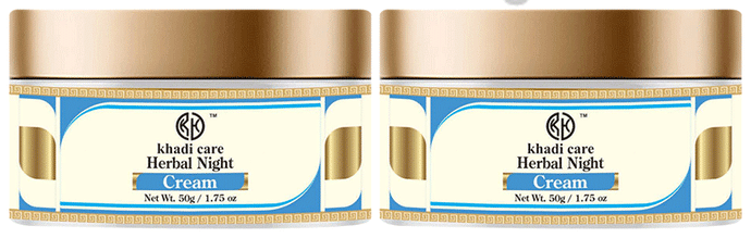 Khadi Care Herbal Night Cream (50gm Each)