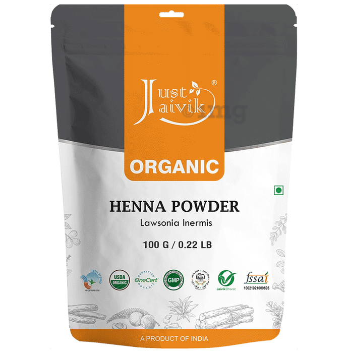 Just Jaivik Organic Henna Powder