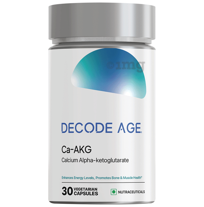 Decode Age Ca AKG Vegetarian Capsule , Calcium Alpha-Ketoglutarate, Improve Cellular Energy