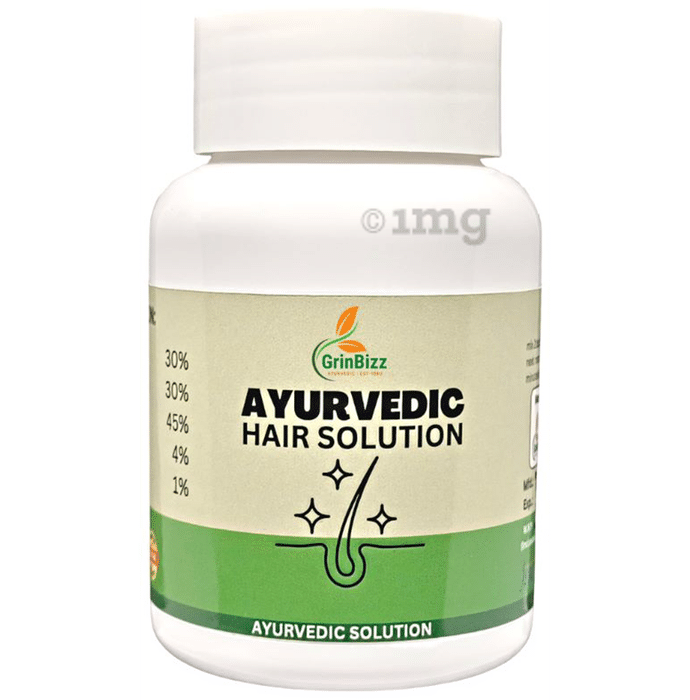 Grinbizz Ayurvedic Hair Solution (75gm Each)