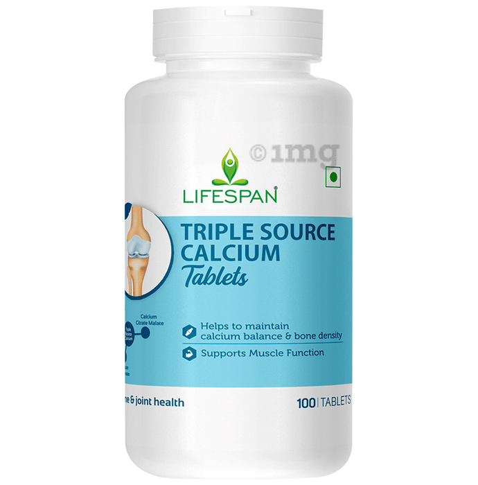 Lifespan Triple Source Calcium Tablet Buy bottle of 100 tablets at
