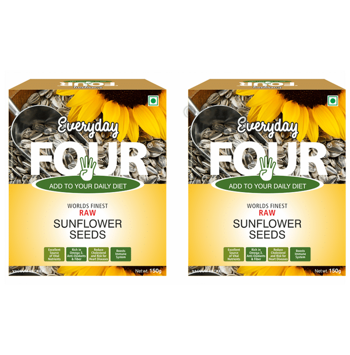 Everyday Four Raw Sunflower Seeds (150g Each)