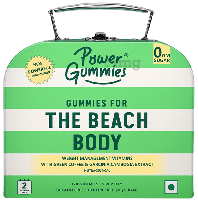 Power Gummies The Beach Body Gummies with Green Coffee & Garcinia Cambogia for Weight Management (60 Each)