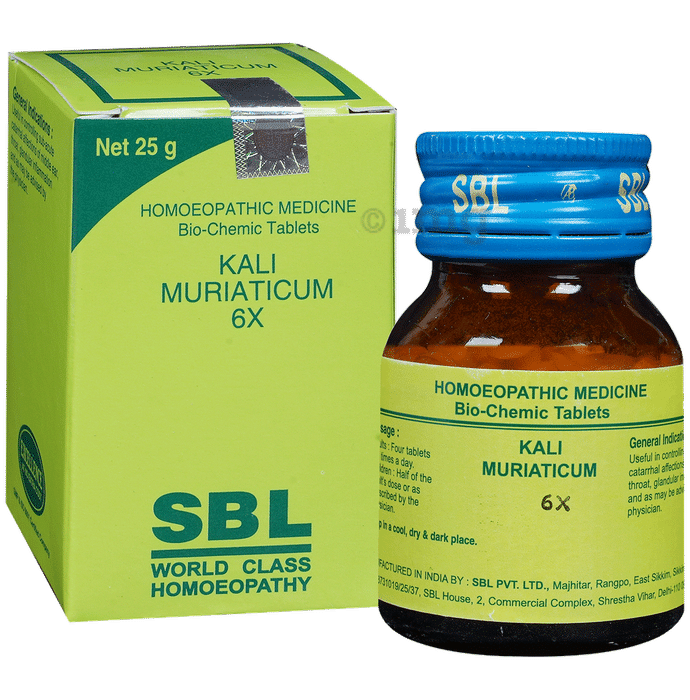 SBL Kali Muriaticum Biochemic Tablet 6X