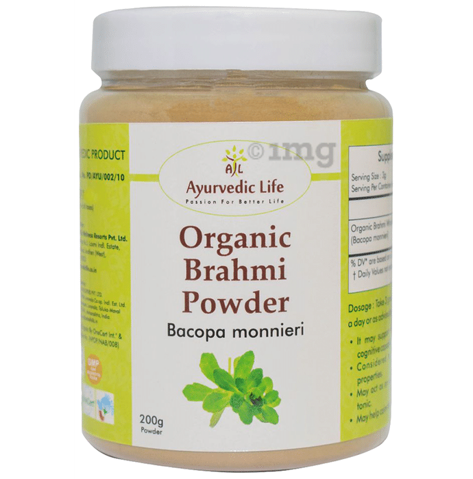 Ayurvedic Life Organic Brahmi Bacopa Monnieri Powder