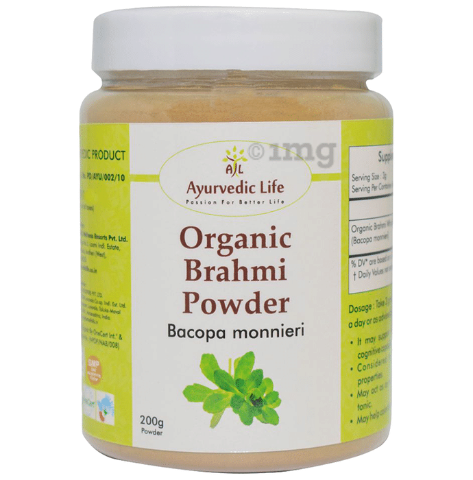 Ayurvedic Life Organic Brahmi Bacopa Monnieri Powder