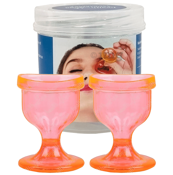 HealthAndYoga Chilleyes Eye Wash Cup Orange Plastic
