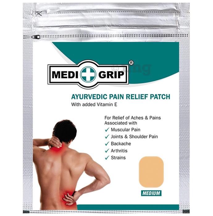 Medigrip Ayurvedic Pain Relief Patch Medium Brown