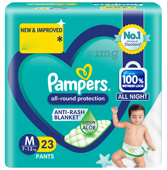 Pampers All-Round Protection Anti Rash Blanket Lotion with Aloe Vera Medium