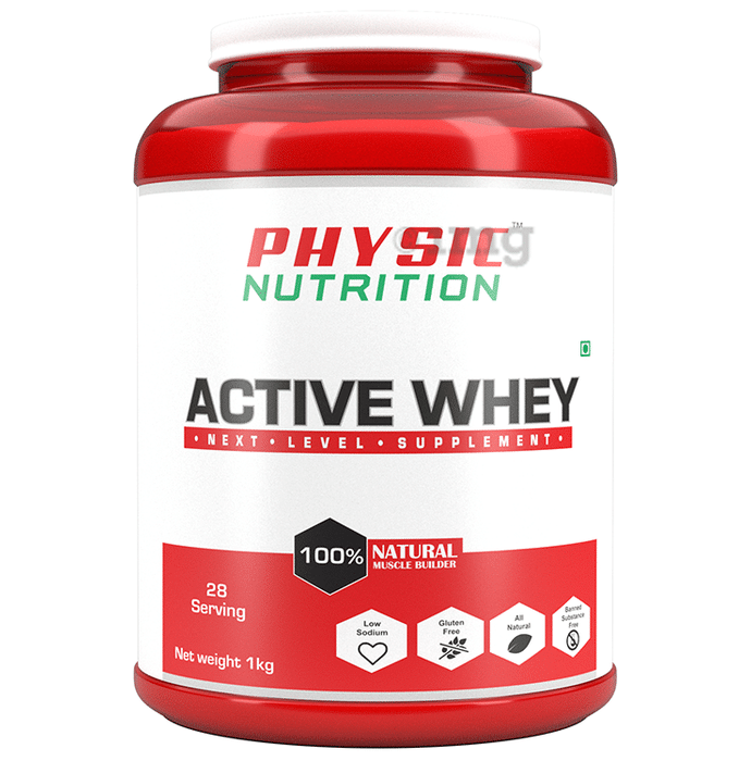 Physic Nutrition Active Whey Next Level Supplement Powder Vanilla