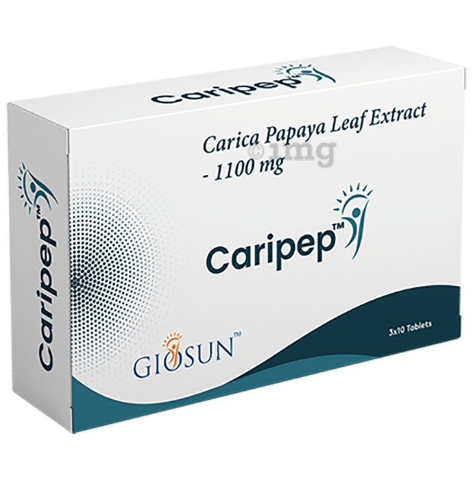 Giosun Caripep Carica Papaya Leaf Extract 1100mg Tablet