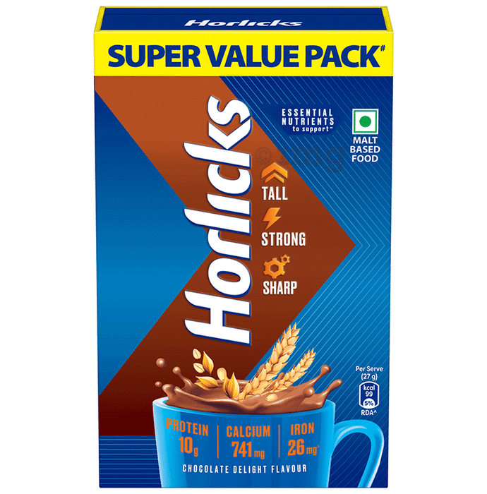 Horlicks Powder with Zinc, Vitamin C & D Flavour Chocolate Delight