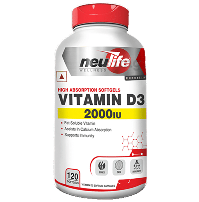 Neulife Vitamin D3 2000IU Softgel