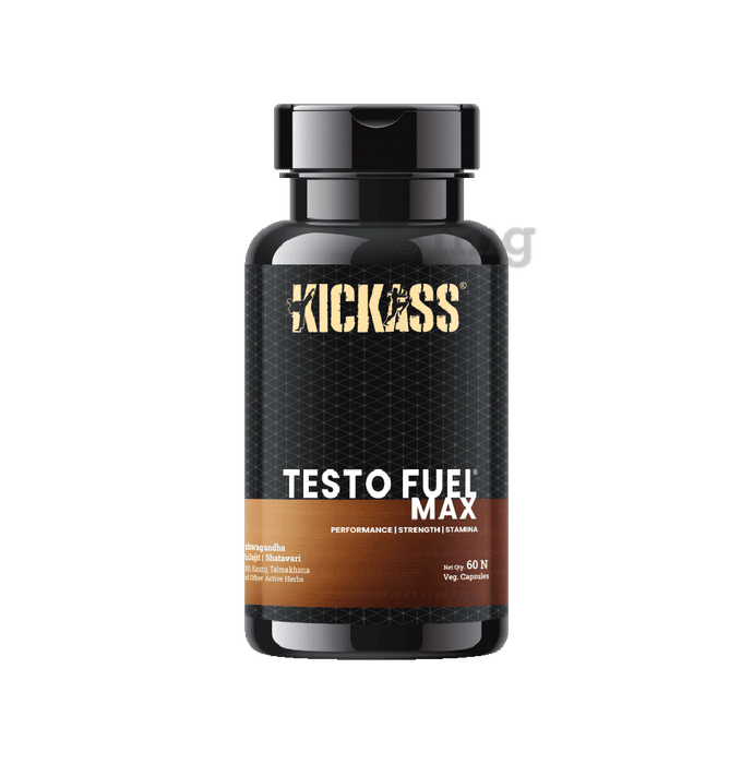 Kickass Testo Fuel Max Veg Capsule Buy bottle of 60 vegicaps at best