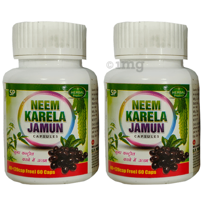 S.P Pharmaceuticals Neem Karela Jamun Capsule (60 Each)