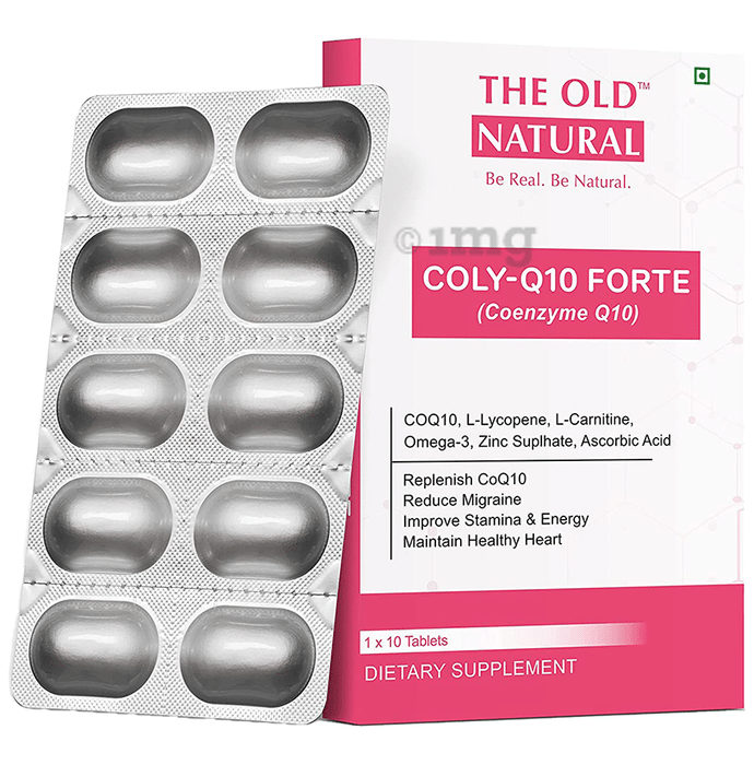 The Old Natural Coly- Q10 Forte Coenzyme Tablet for Healthy Heart
