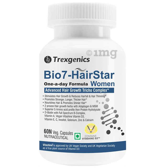Trexgenics Bio7-Hair Star Women Veg Capsules