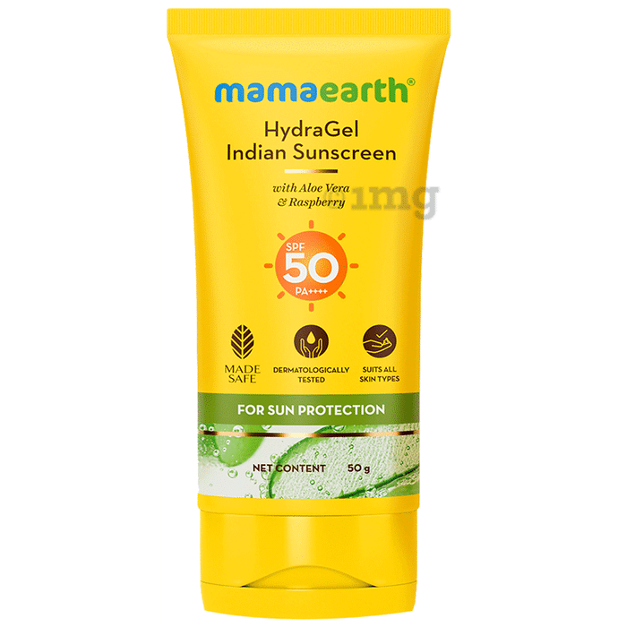 Mamaearth Indian Sunscreen | Paraben & Silicon-Free | Hydragel SPF 50