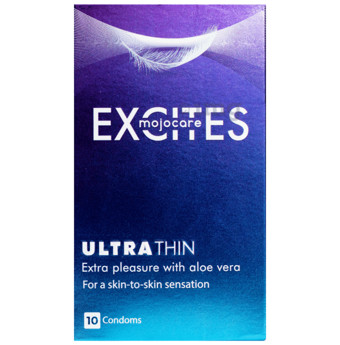 Mojocare Excites Ultra Thin Condom Condom Unflavoured