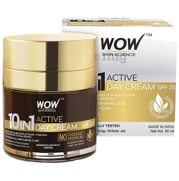 WOW Skin Science 10 In 1 Active Day Cream SPF 20