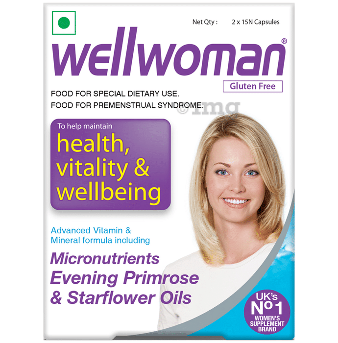 Wellwoman Health Supplement Capsule with Vitamins & Minerals | For Premenstrual Syndrome