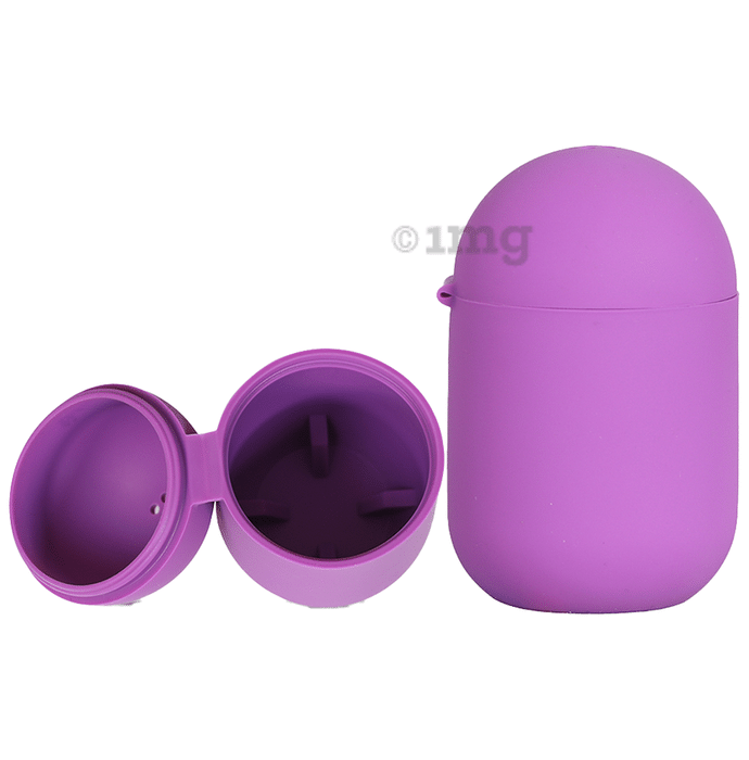 MYKI Silicon Clutch and Sterilizer Purple Free Size