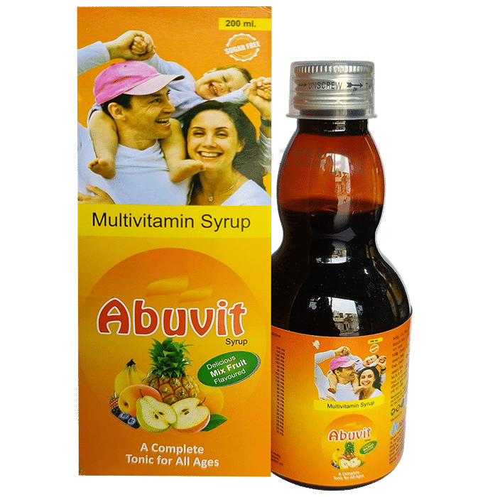 Abuzz's Syrup Abuvit  Mix Fruit Sugar Free