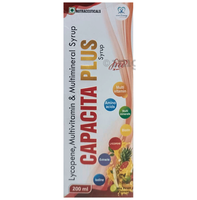 Capacita Plus Syrup Mix Fruit Sugar Free