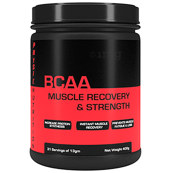Physic Nutrition BCAA Muscle Recovery & Strength Powder Orange Buy jar of 400.0 gm Powder at