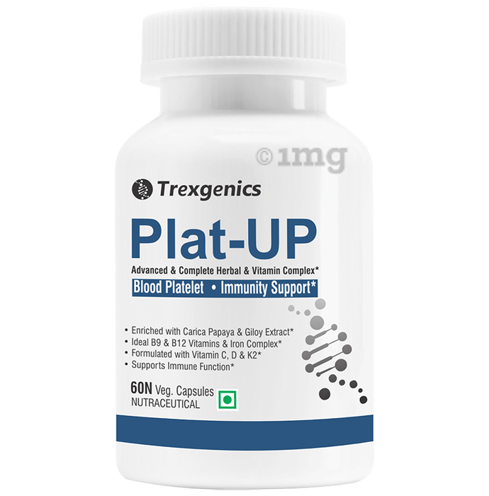 Trexgenics Plat-UP Platelet Support Veg Capsule