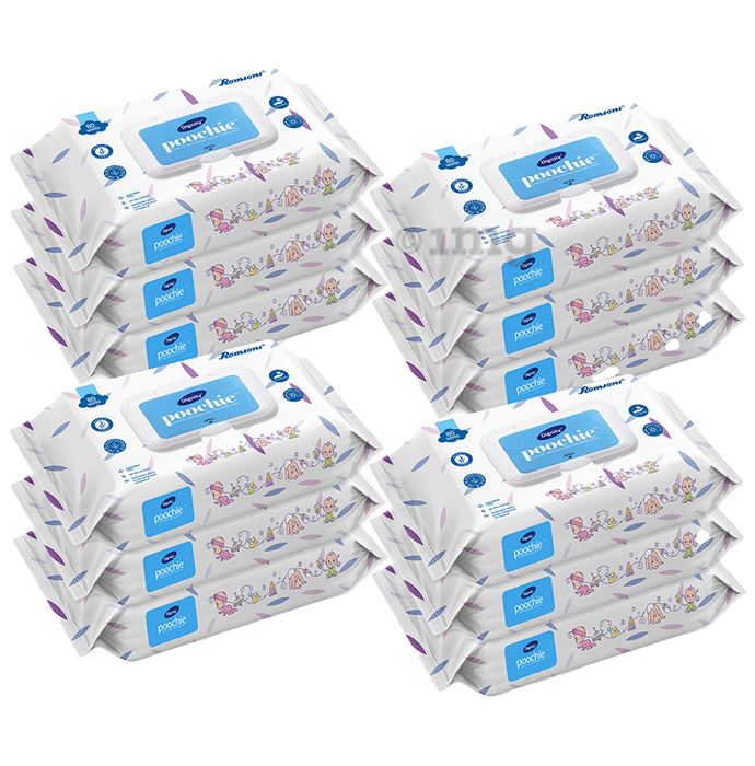 Dignity Poochie 100% Biodegradable Baby Wipes (80 Each)