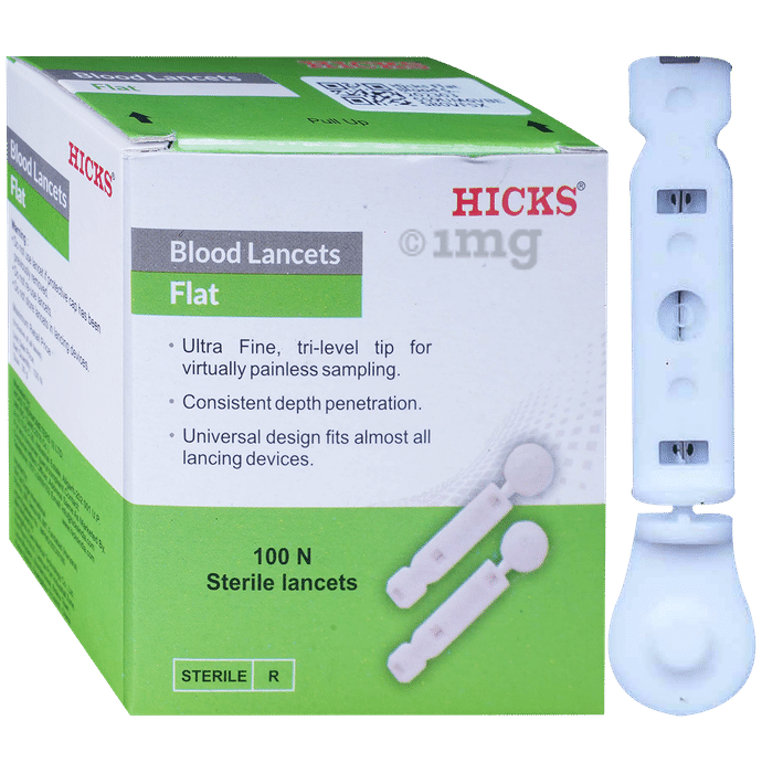 Hicks Flat Blood Sterile Lancets (Only Lancets)