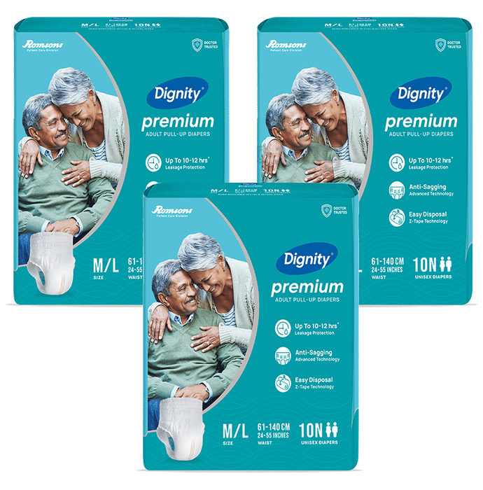 Dignity Premium Pull-Ups Diaper (10 Each) M-L